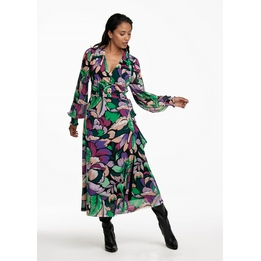 Overview second image: Tramontana Jurk Mesh Flower Flash Print